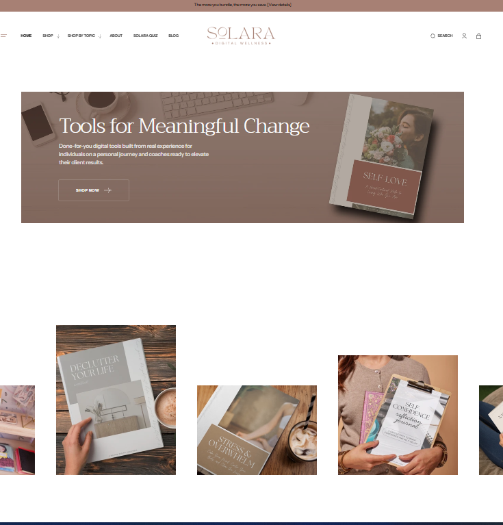 Solara Digital Wellness Feminine WorkBook