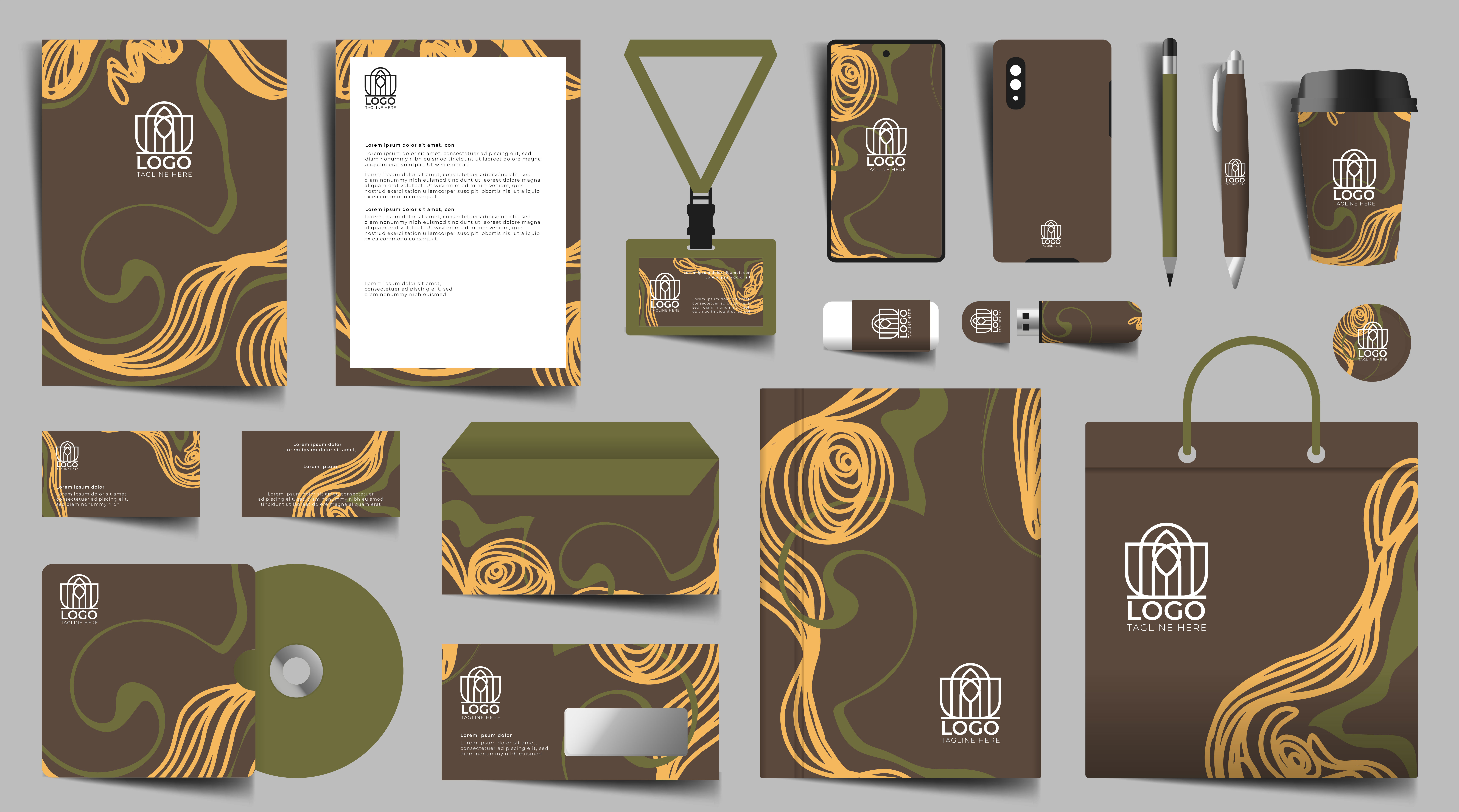 Corporate identity set branding Design